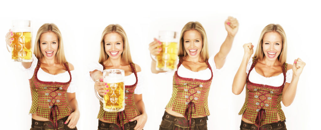 Waitress at the Oktoberfest