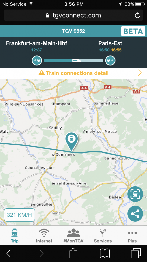 French high-speed train