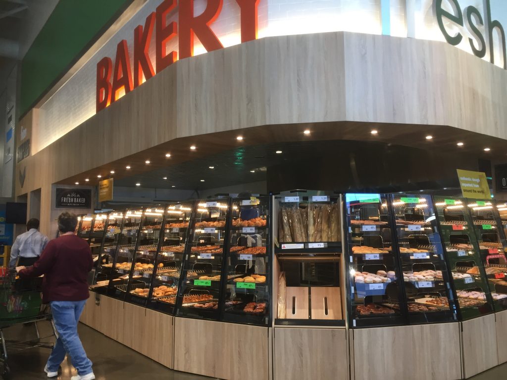 The bakery corner in a Lidl store in the US
