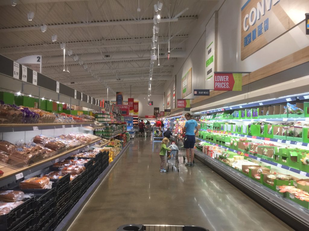 Inside a Lidl store in the US