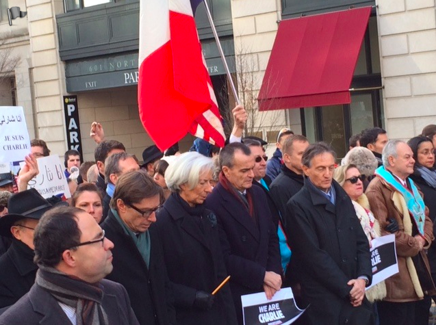 Silent march for terror attacks' victims in Washington DC