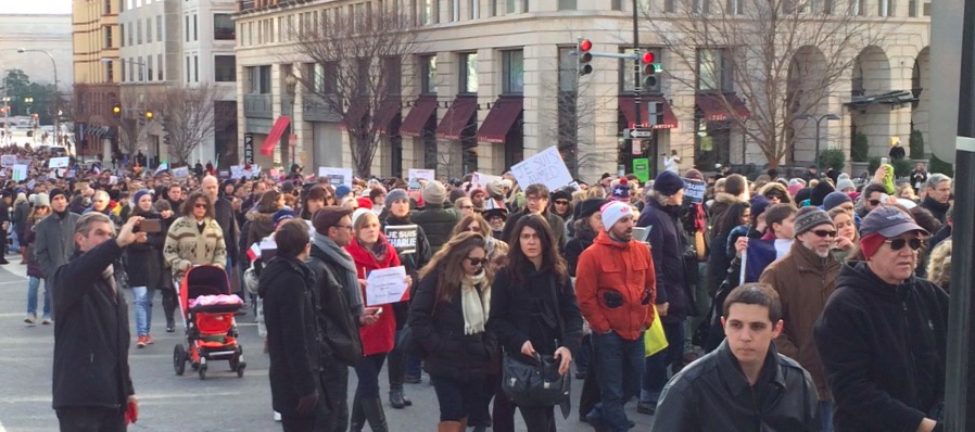 2.000 people for the silent march in Washington DC