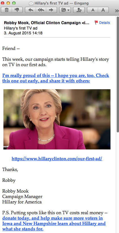 Email 27 from Hillary