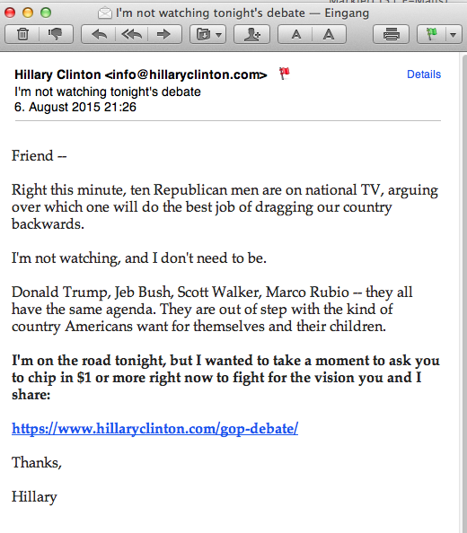 Email 30 - Hillary for America