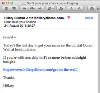 email n°51 from Hillary Clinton