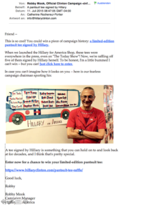 Email campaign Hillary for America: Email n°5
