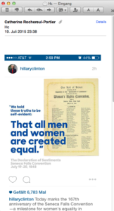 Hillary Clinton on Instagram _ Gender Equity