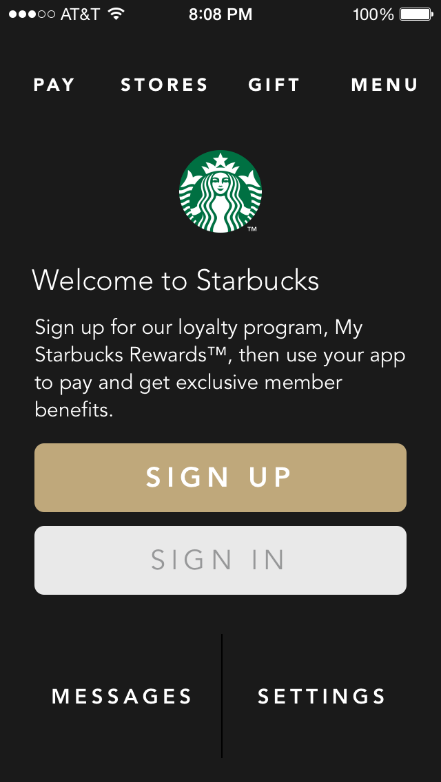 Starbucks App