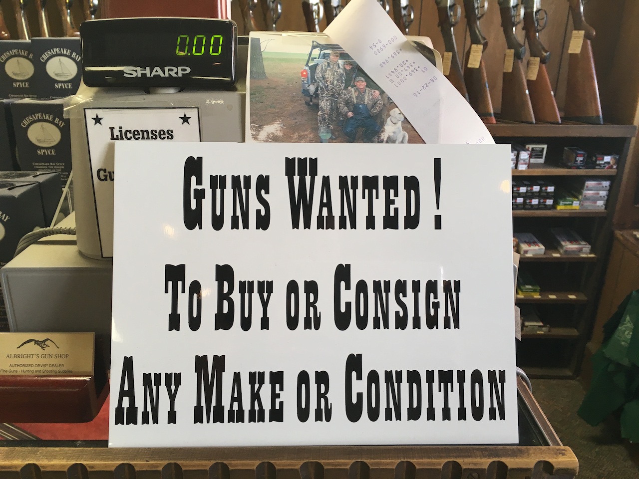 Inside Albright's Gun Shops in Easton, MD