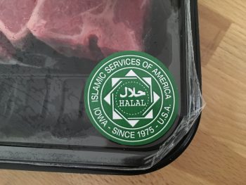 Halal meat in a Lidl store in the US